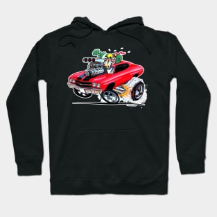 MONSTER MUSCLE 70 Chevelle Red Hoodie